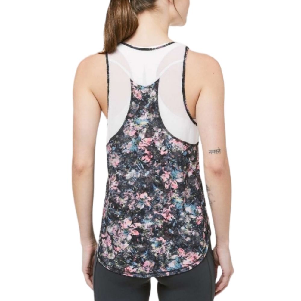 LULULEMON Sculpt Tank II Size 6 Dappled Dazed Multi Run Athleisure Gym Mesh - Picture 6 of 11